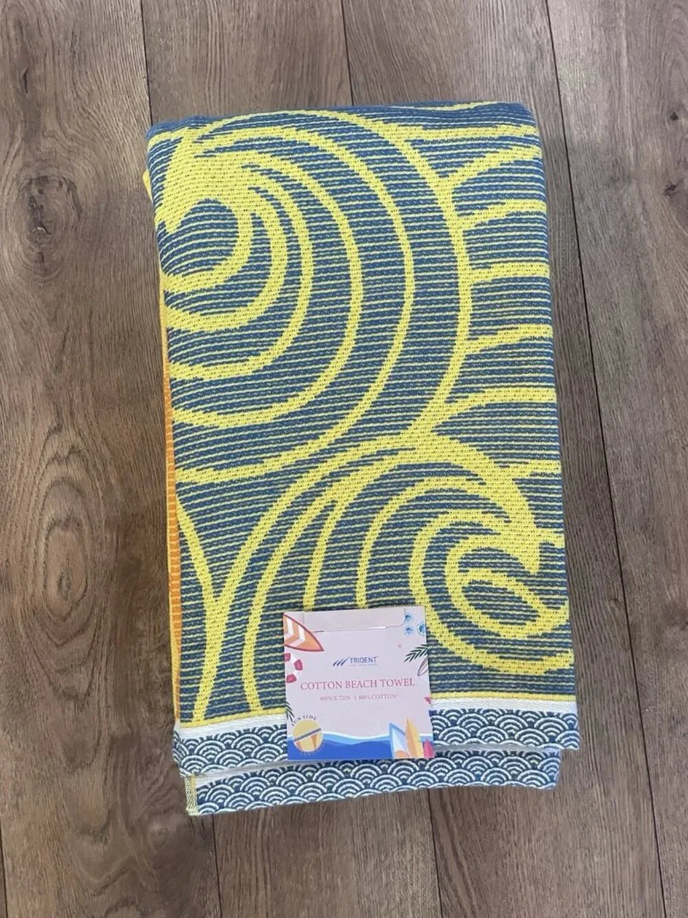 Trident Oversized Beach Towel, 100% Cotton, 40IN X 72IN, NEW